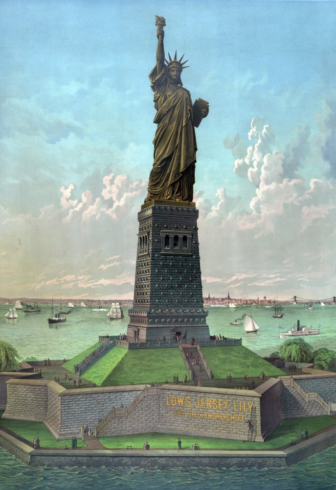 Amazon.com: Statue of Liberty Enlightening The World 1884 Poster